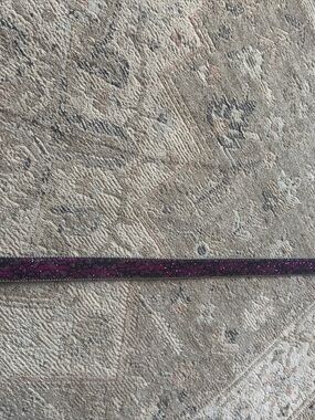 Glitter Trim Kids Belt in Deep Purple